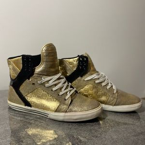 Supra Muska Skytop Snealers Gold/ Black Men’s size 10